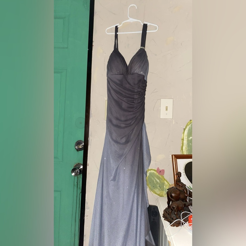 Elegant Gray Evening Gown